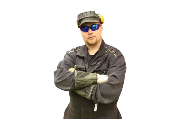 Hitsaaja valmiina hommiin